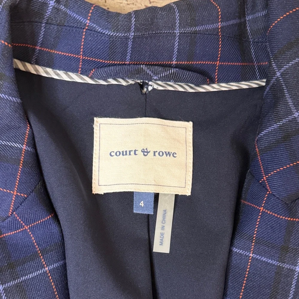 Court & Rowe Belle Noel Plaid Blazer NEW 4 - Picture 2 of 5